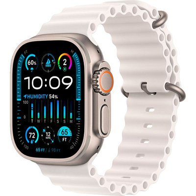 Apple Watch Ultra 2 Titanium Case with White Ocean Band (MREJ3) MREJ3 фото