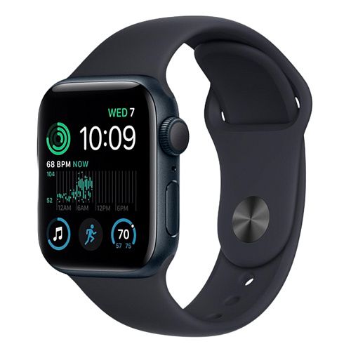 Apple Watch SE 2 44mm Midnight Aluminum Case with Midnight Sport Band S/M (MNK03) MNK03 фото