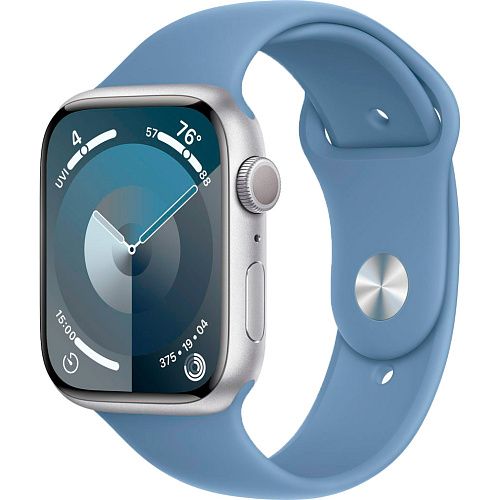 Apple Watch Series 9 41mm Silver Aluminum Case with Blue Sport Band S/M (MR903) MR903 фото