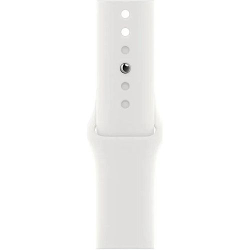 Apple Watch SE 2 44mm Silver Aluminum Case with White Sport Band M/L (MNTJ3) MNTJ3 фото