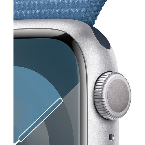 Apple Watch Series 9 41mm Silver Aluminum Case with Winter Blue Sport Loop (MR923) MR923 фото