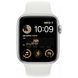 Apple Watch SE 2 44mm Silver Aluminum Case with White Sport Band S/M (MNTH3) MNTH3 фото 2