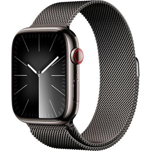 Apple Watch Series 9 45mm GPS + LTE Graphite Stainless Steel with Graphite Milanese Loop (MRMX3) MRMX3 фото