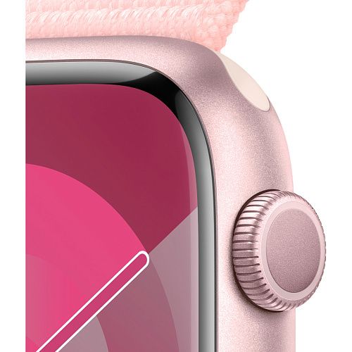 Apple Watch Series 9 45mm Pink Aluminum Case with Light Pink Sport Loop (MR9J3) MR9J3 фото