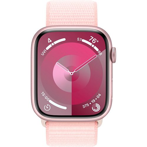 Apple Watch Series 9 45mm Pink Aluminum Case with Light Pink Sport Loop (MR9J3) MR9J3 фото