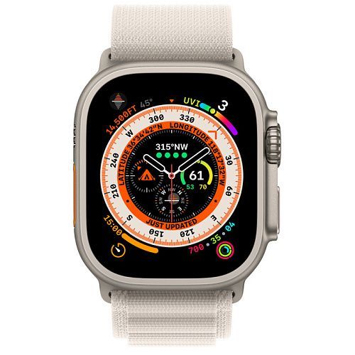 Apple Watch Ultra Titanium Case with Starlight Alpine Loop Large (MQF13/MQFT3) MQF13/MQFT3 фото