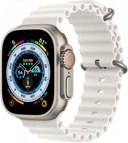 Apple Watch Ultra Titanium Case with White Ocean Band (MNH83/MNHF3) MNH83/MNHF3 фото