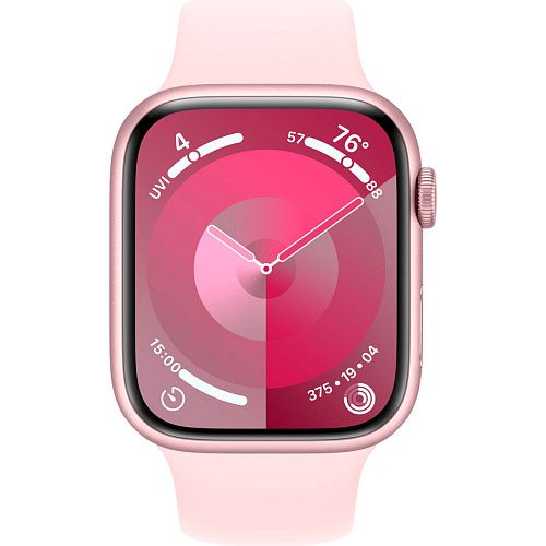 Apple Watch Series 9 GPS 41mm Pink Aluminum Case with Light Pink Sport Band S/M (MR933) MR933 фото