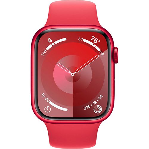 Apple Watch Series 9 GPS 41mm Red Aluminum Case with (PRODUCT) Red Sport Band M/L (MRXH3) MRXH3 фото