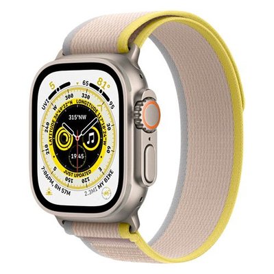 Apple Watch Ultra Titanium Case with Yellow/Beige Trail Loop M/L (MQF23/MQFU3) MQF23/MQFU3 фото