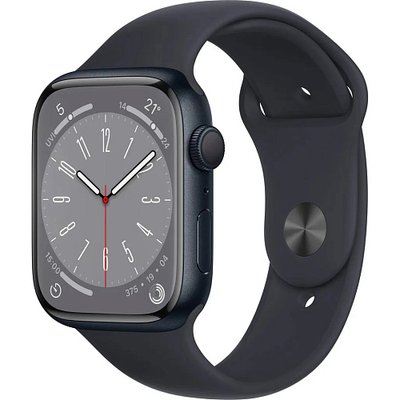 Apple Watch Series 8 41mm Midnight Aluminum Case with Midnight Sport Band M/L (MNU83) MNU83 фото