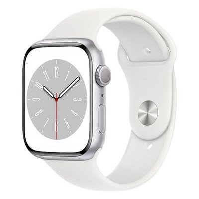 Apple Watch Series 8 41mm Silver Aluminum Case with White Sport Band (MP6K3UL/A) MP6K3UL/A фото