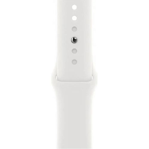 Apple Watch Series 8 41mm Silver Aluminum Case with White Sport Band M/L (MP6M3) MP6M3 фото