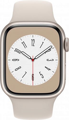 Apple Watch Series 8 41mm Starlight Aluminum Case with Starlight Sport Band (MNP63UL/A) MNP63UL/A фото