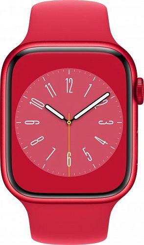 Apple Watch Series 8 45mm Red Aluminum Case with Red Sport Band (MNP43UL/A) MNP43UL/A фото