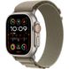 Apple Watch Ultra 2 Titanium Case with Olive Alpine Loop Medium (MREY3) MREY3 фото 1