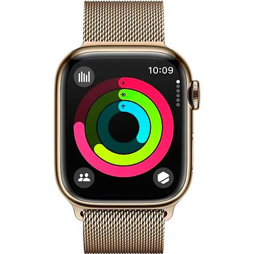 Apple Watch Series 9 41mm GPS + LTE Gold Stainless Steel with Gold Milanese Loop (MRJ73) MRJ73 фото