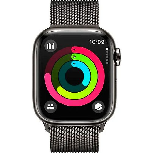 Apple Watch Series 9 41mm GPS + LTE Graphite Stainless Steel with Graphite Milanese Loop (MRJA3) MRJA3 фото