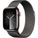 Apple Watch Series 9 41mm GPS + LTE Graphite Stainless Steel with Graphite Milanese Loop (MRJA3) MRJA3 фото 1